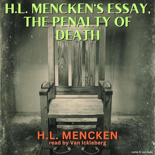 Cover of H.L. Mencken's Essay, The Penalty of Death