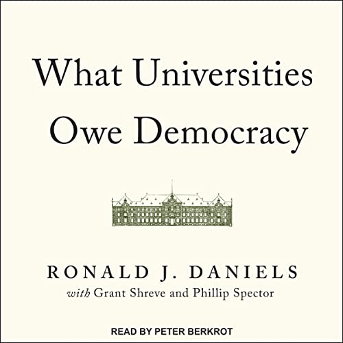 Cover of What Universities Owe Democracy