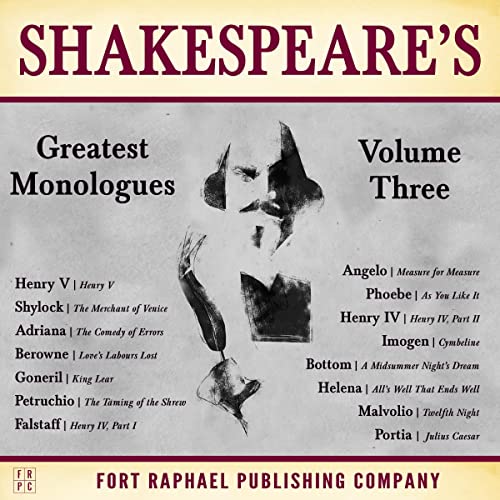 Cover of Shakespeare's Greatest Monologues, Volume III