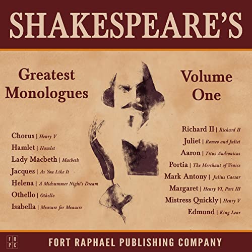 Cover of Shakespeare's Greatest Monologues: Volume I