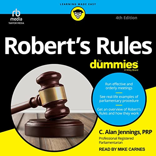 Cover of Robert’s Rules for Dummies, 4th Edition