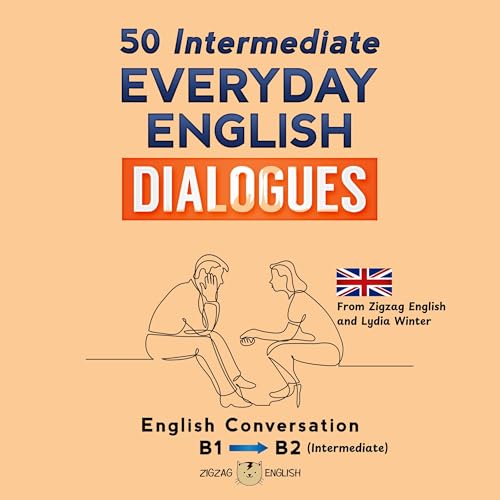 Cover of 50 Intermediate Everyday English Dialogues