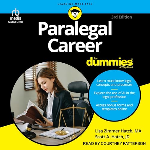 Cover of Paralegal Career for Dummies (3rd Edition)