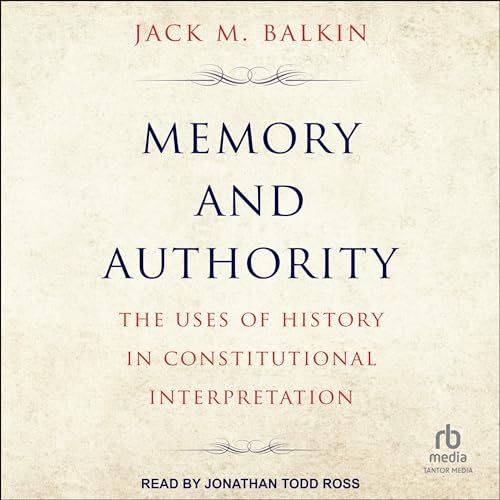 Cover of Memory and Authority