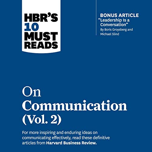 Cover of HBR's 10 Must Reads on Communication, Vol. 2