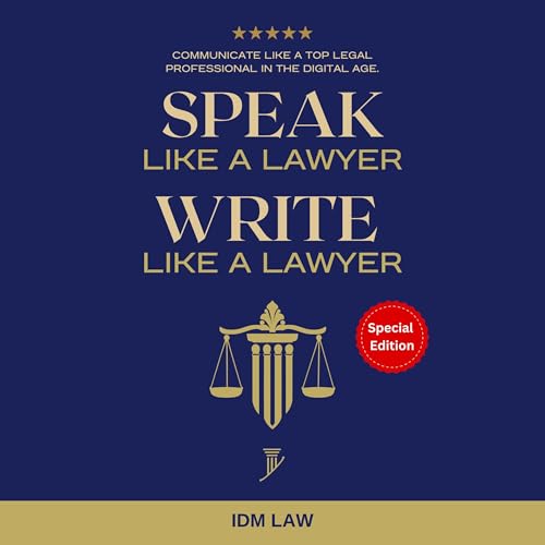 Cover of Speak like a Lawyer: Write like a Lawyer