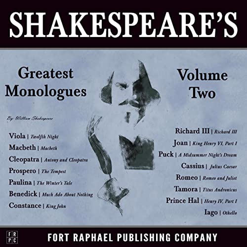 Cover of Shakespeare's Greatest Monologues, Volume II