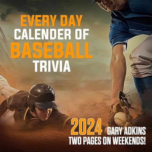 Cover of Every Day Calendar of Baseball Trivia 2024