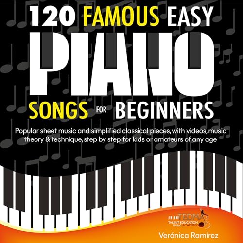 Cover of 120 Famous Easy Piano Songs for Beginners