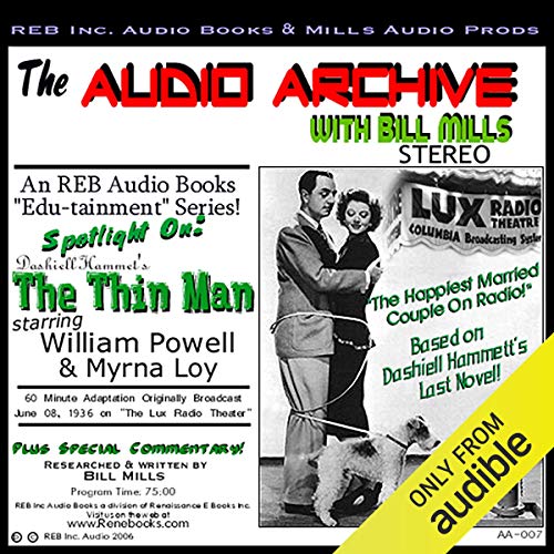Cover of Audio Archive Presents Dashiell Hammett's 'The Thin Man'
