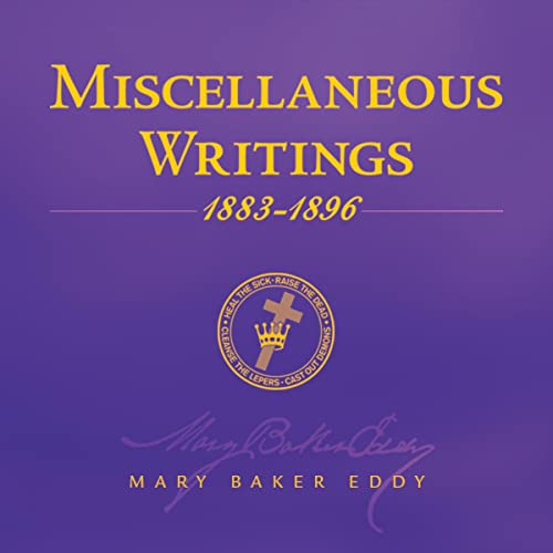 Cover of Miscellaneous Writings 1883-1896