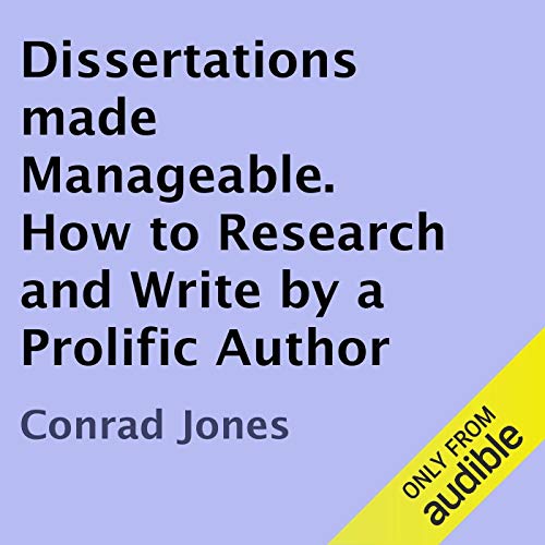 Cover of Dissertations Made Manageable