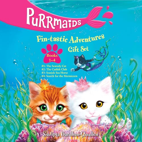 Cover of Purrmaids Fin-Tastic Adventures 1-4