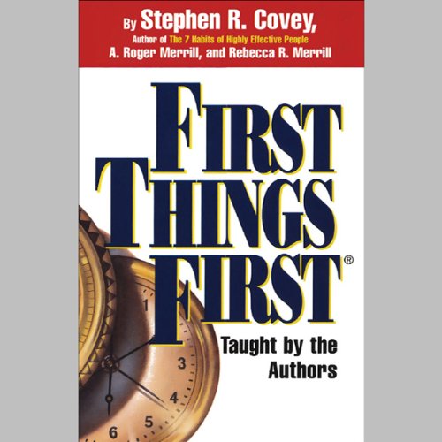 Cover of First Things First