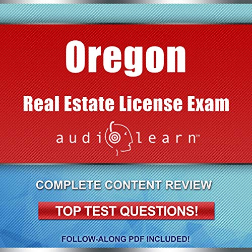 Cover of Oregon Real Estate License Exam AudioLearn