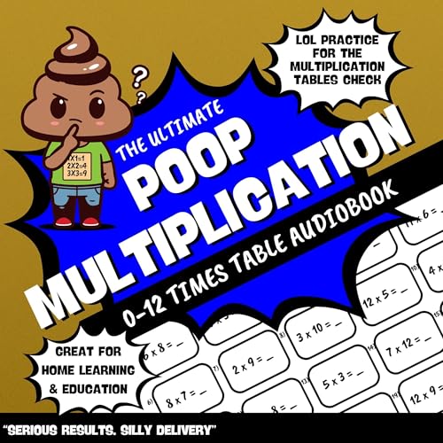 Cover of The Ultimate Poop Multiplication 0-12 Times Table Audiobook
