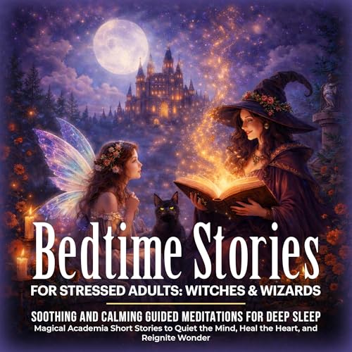 Cover of Bedtime Stories for Stressed Adults: Witches & Wizards