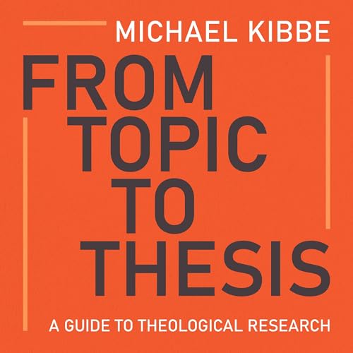 Cover of From Topic to Thesis