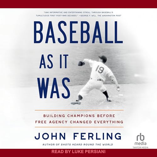 Cover of Baseball As It Was