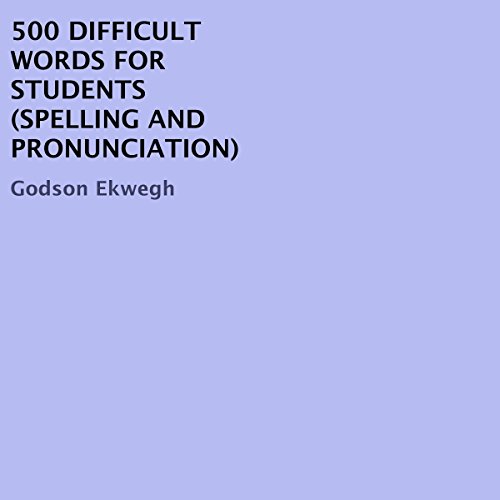 Cover of 500 Difficult Words for Students