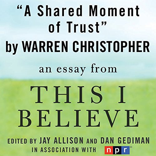 Cover of A Shared Moment of Trust