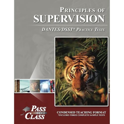 Cover of Principles of Supervision DANTES/DSST Practice Tests