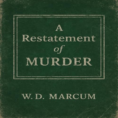Cover of A Restatement of Murder