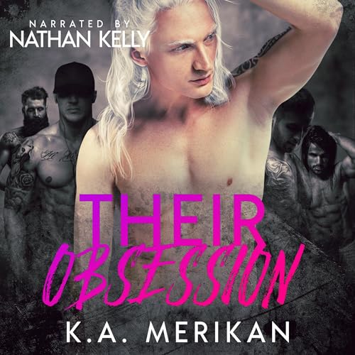 Cover of Their Obsession: Dark Gay Harem Contemporary Romance