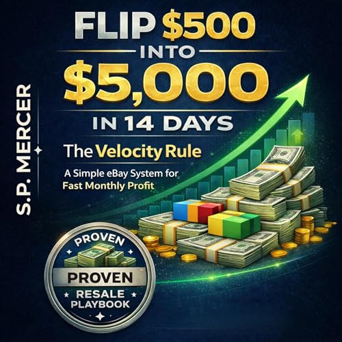 Cover of The 14-Day Velocity Rule: How to Flip a $500 Seed into $5,000 Monthly Profit on eBay