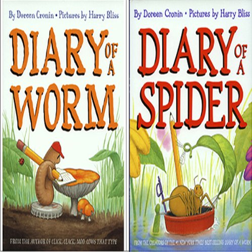 Cover of 'Diary of a Spider' and 'Diary of a Worm'