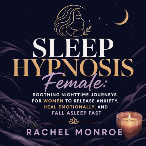 Cover of Sleep Hypnosis Female: Soothing Nighttime Journeys for Women to Release Anxiety, Heal Emotionally, and Fall Asleep Fast