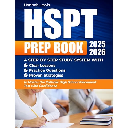 Cover of HSPT PREP BOOK 2025-2026
