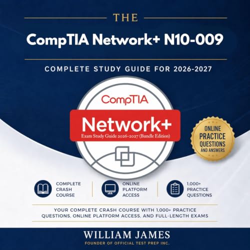 Cover of The CompTIA Network+ N10-009 Complete Study Guide for 2026-2027
