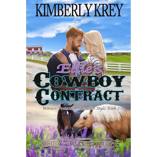 Cover of Ellie's Cowboy Contract: Witness Protection - Rancher Style