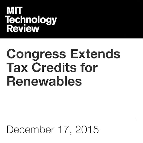 Cover of Congress Extends Tax Credits for Renewables