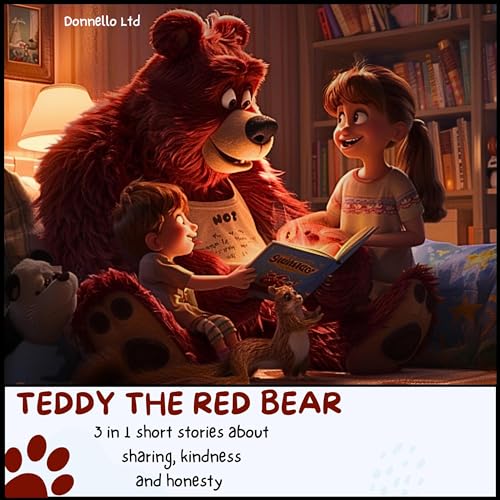 Cover of Teddy the Red Bear: 3 in 1 Children's Book