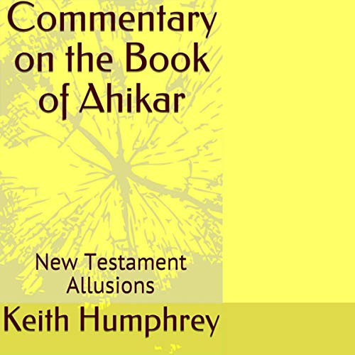 Cover of Commentary on the Book of Ahikar