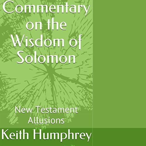 Cover of Commentary on the Wisdom of Solomon: New Testament Allusions