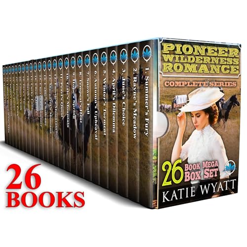 Cover of Pioneer Wilderness Romance 26 Book Mega Box Set Complete Series