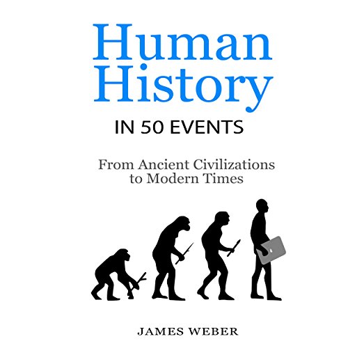 Cover of Human History in 50 Events: From Ancient Civilizations to Modern Times