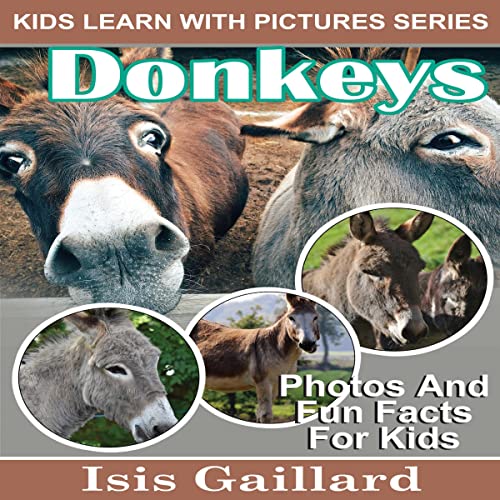 Cover of Donkeys: Photos and Fun Facts for Kids