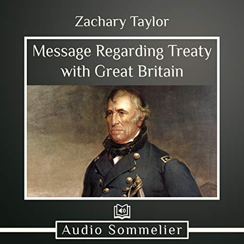 Cover of Message Regarding Treaty with Great Britain