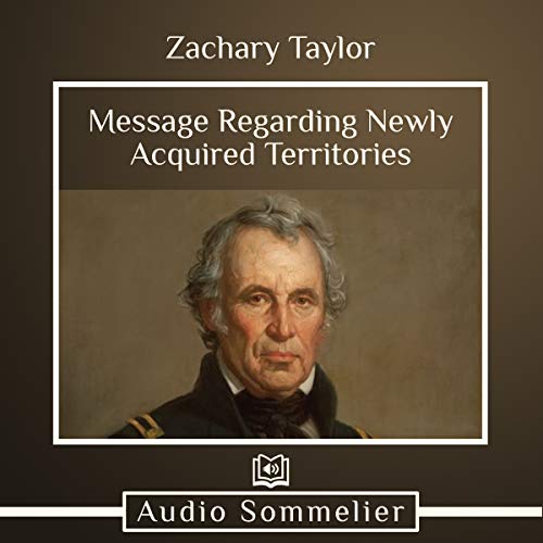 Cover of Message Regarding Newly Acquired Territories