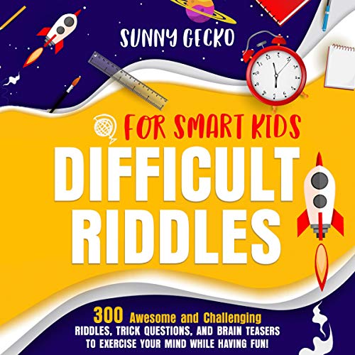 Cover of Difficult Riddles for Smart Kids