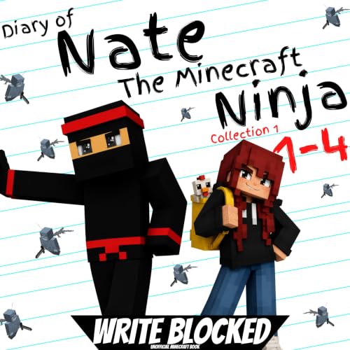 Cover of Diary of Nate the Minecraft Ninja Collection, Books 1-4