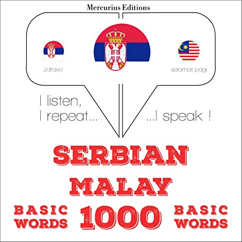 Cover of Serbian - Malay. 1000 basic words