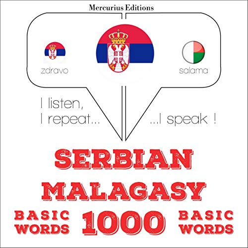 Cover of Serbian - Malagasy. 1000 basic words
