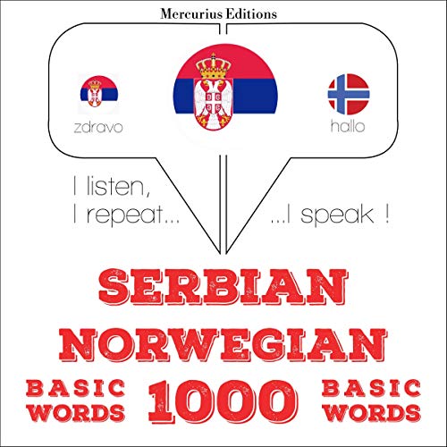 Cover of Serbian - Norwegian. 1000 basic words