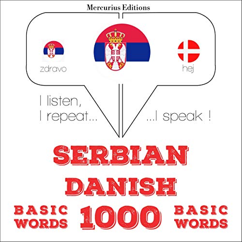 Cover of Serbian - Danish. 1000 basic words
