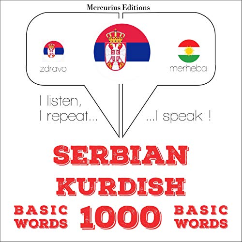Cover of Serbian - Kurdish. 1000 basic words